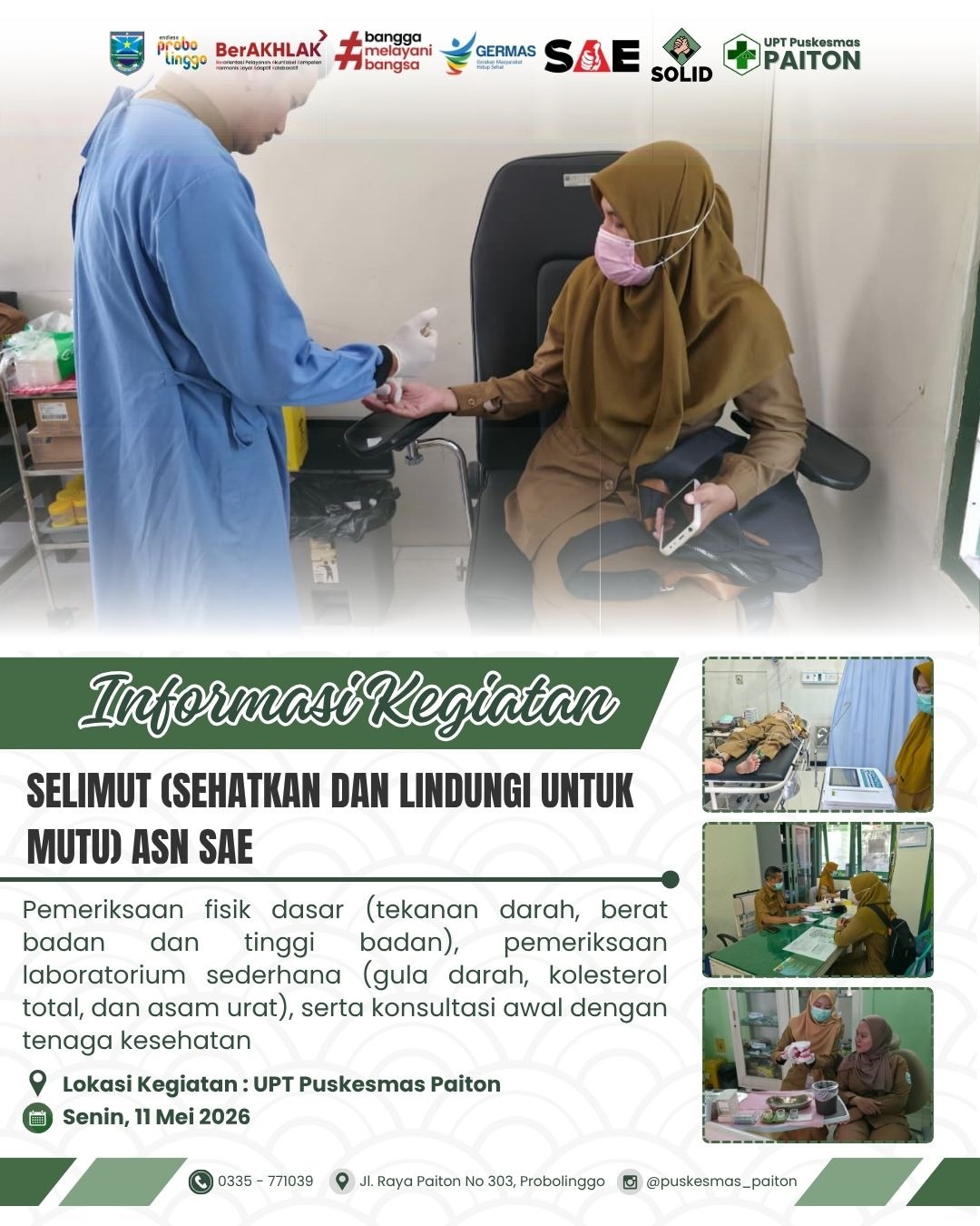 SELIMUT (SEHATKAN DAN LINDUNGI UNTUK MUTU) ASN SAE